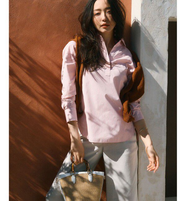 23区「【CLASSY.6月号掲載/洗える】リネンレーヨンストレッチ ワイドパンツ」|その他|