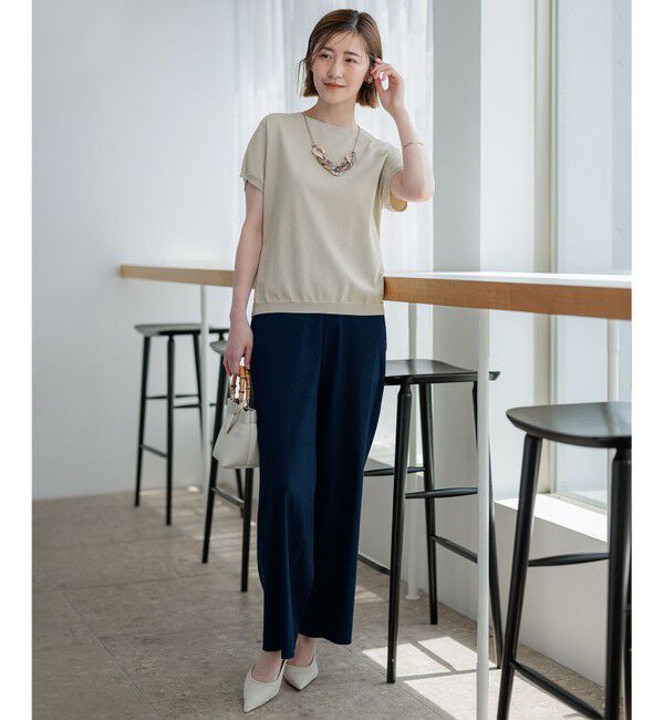 23区「【CLASSY.6月号掲載/洗える】リネンレーヨンストレッチ ワイドパンツ」|その他|