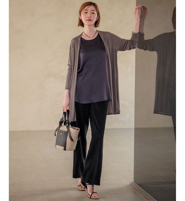 23区「【CLASSY.6月号掲載/洗える】リネンレーヨンストレッチ ワイドパンツ」|その他|