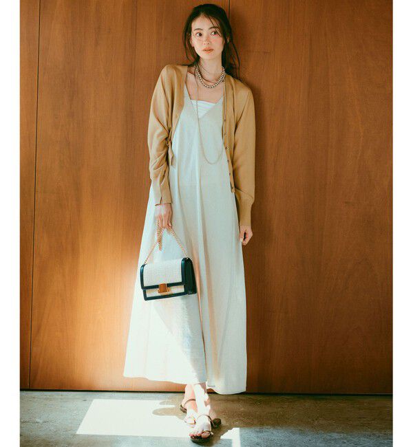 23区「【新色追加】シャイニーシアー ニット カーディガン」|カーディガン|