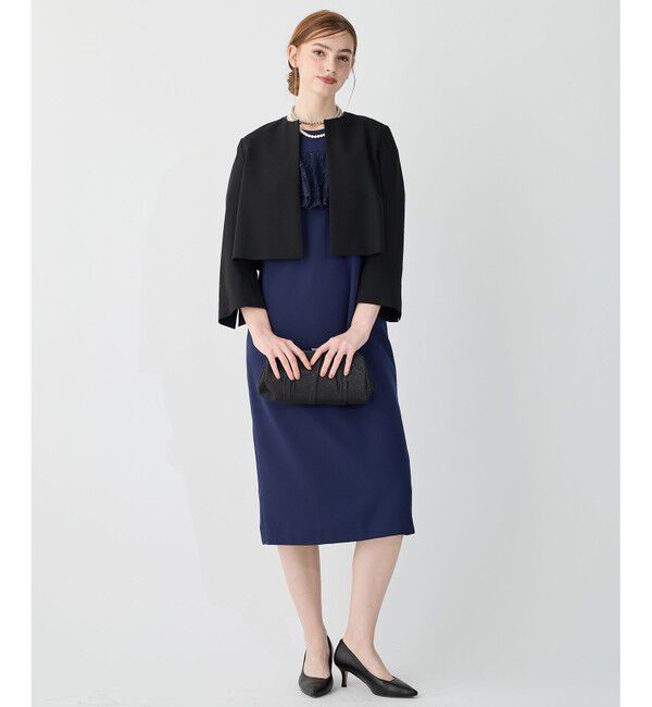 23区「【APPLAUDIR】スパンコールレース フリルコンビドレス」|ドレス|