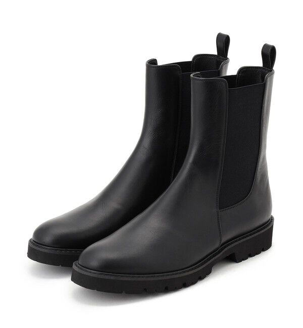 23区「【履き心地ゆったりサイズ】サイドゴア ブーツ」|ショートブーツ|ブラック系