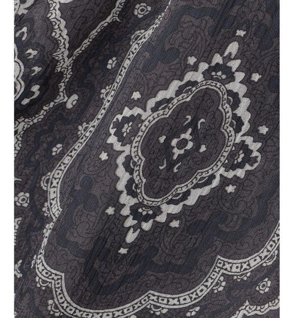 23区「オーナメントプリント ギャザースカート」|スカート|