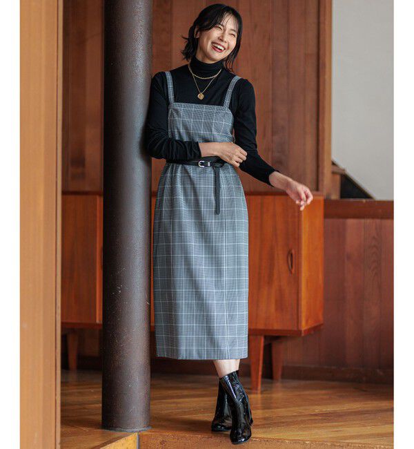 23区「【洗える】ガンクラブプレイドチェック ワンピース」|ワンピース|