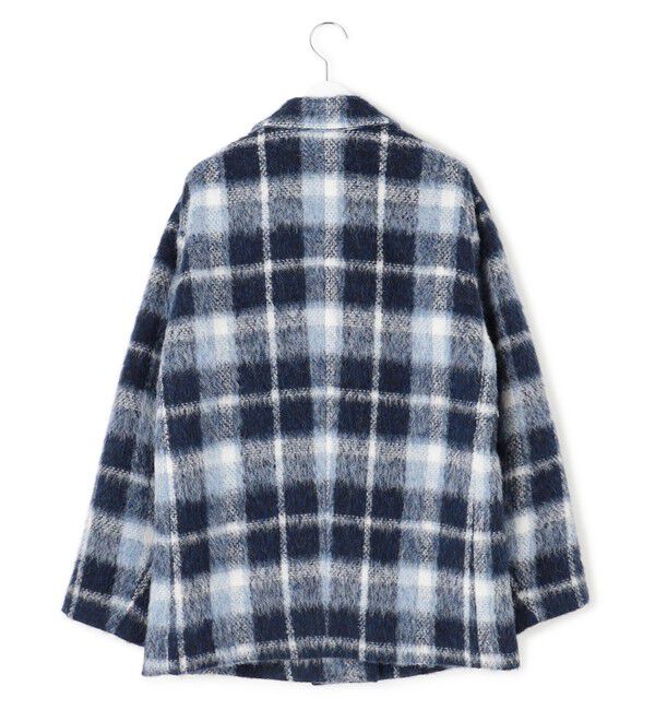 23区「【一部店舗限定】アルパカシャギーチェック コート」|ピーコート|