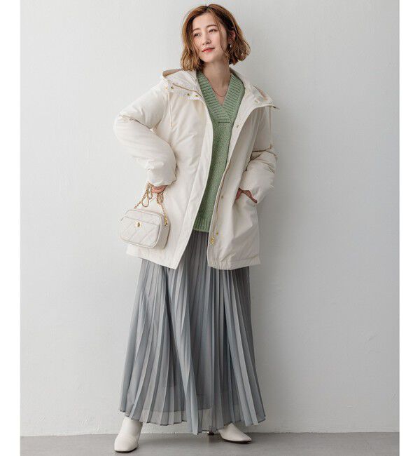 23区「【滝沢眞規子さん着用/一部店舗限定/撥水加工】ミリタリー ダウンコート」|ダウン|