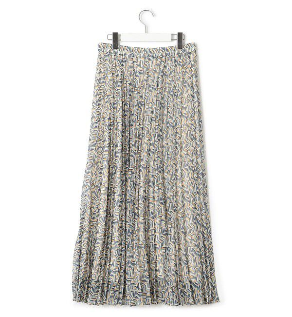 23区「【洗える】シアーヘリンボーンプリント プリーツ スカート」|スカート|