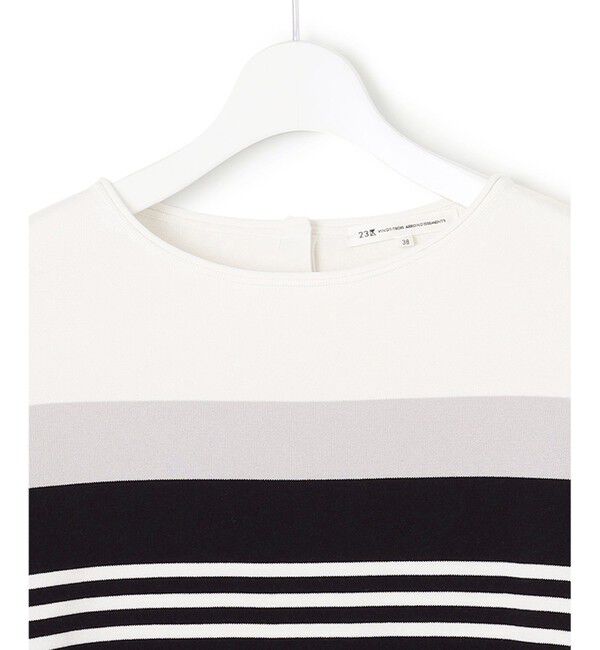 23区「【洗える】コットンポリエステルストレッチ オーバーサイズ ニット」|ニット・セーター|