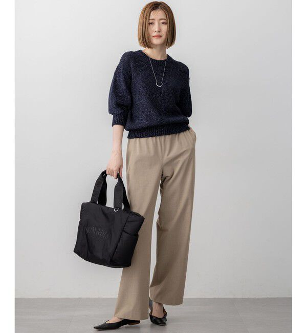 23区「【撥水加工/洗える】ドライ2WAYストレッチ ドロスト ワイド パンツ」|その他|