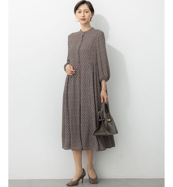 23区「【洗える】モダンジオメトリックプリント ワンピース」|ワンピース|