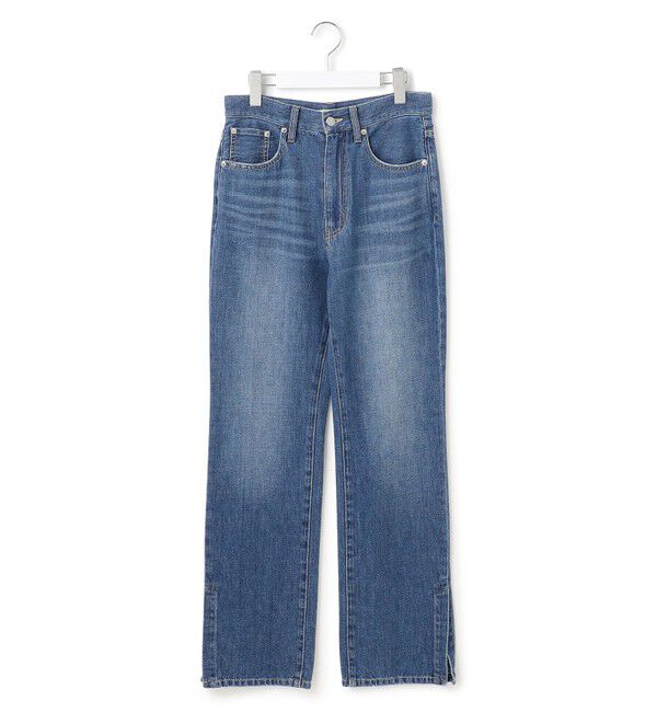 23区「【SLOW/一部店舗限定】スリット ストレート デニム」|デニム|