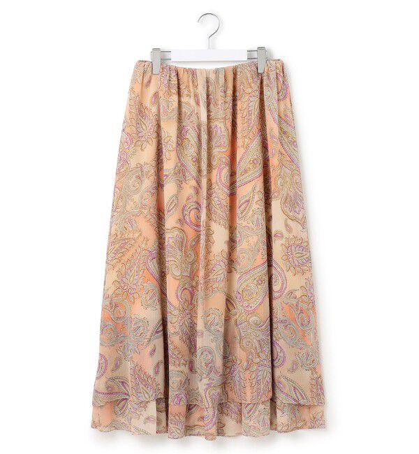 23区「【洗える】Erica クレープペイズリープリント スカート」|スカート|