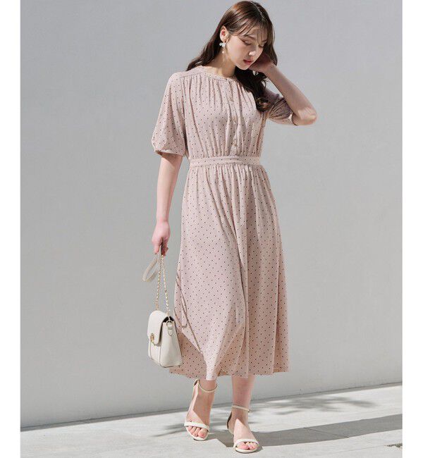 any SiS「【接触冷感・吸水速乾・UVケア】エアリードレープスムース ワンピース」|ワンピース|