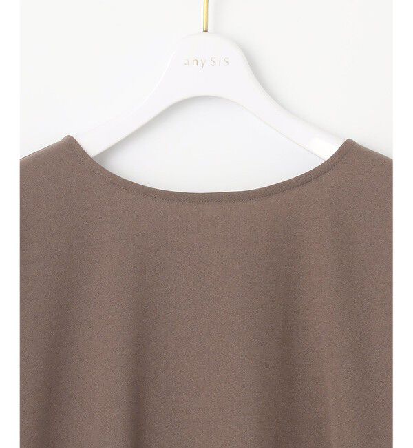 ANY SIS「【前後着用・UVケア・洗える】2WAYジョーゼットジャージードルマン カットソー」|Tシャツ・カットソー|