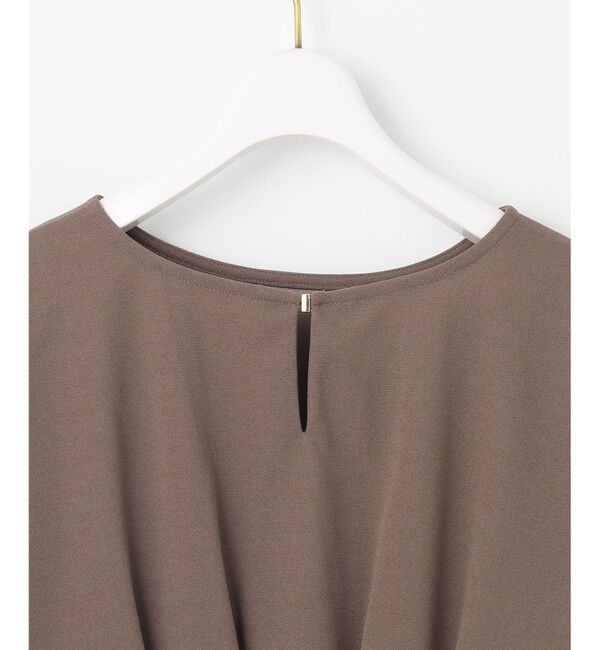 ANY SIS「【前後着用・UVケア・洗える】2WAYジョーゼットジャージードルマン カットソー」|Tシャツ・カットソー|