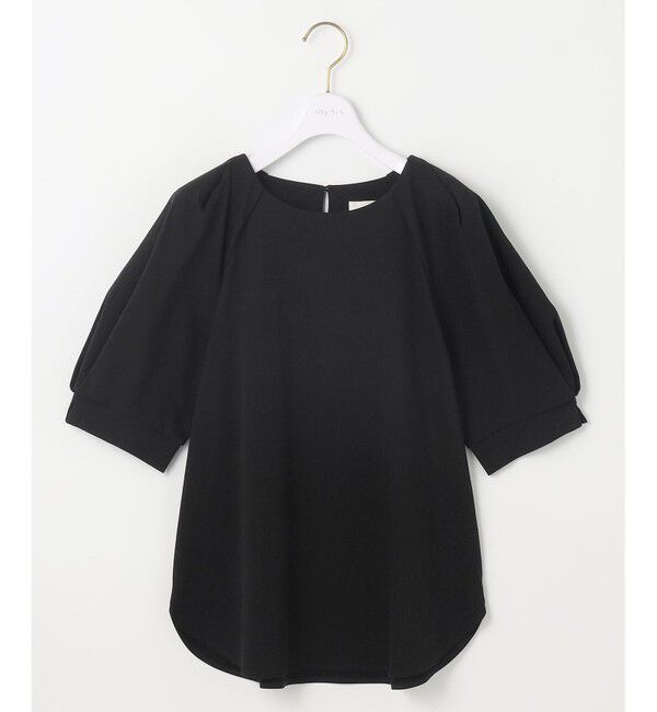 ANY SIS「【接触冷感・UVケア】着映えタックスリーブ カットソー」|Tシャツ・カットソー|