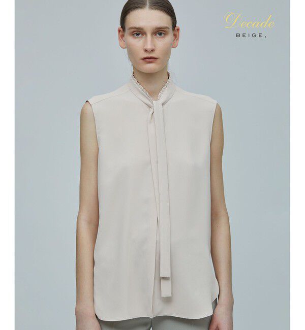 BEIGE,「EVA / ボウタイブラウス」|シャツ・ブラウス|White