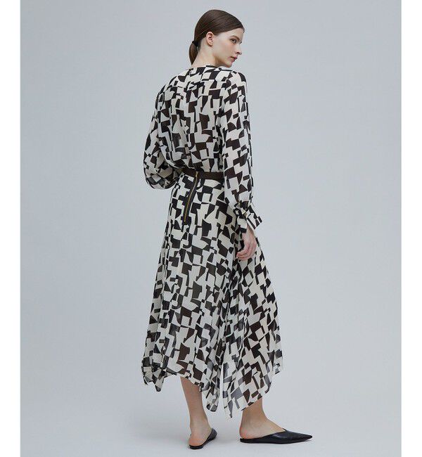 BEIGE,「LUCIE / ノーカラーブラウス」|シャツ・ブラウス|