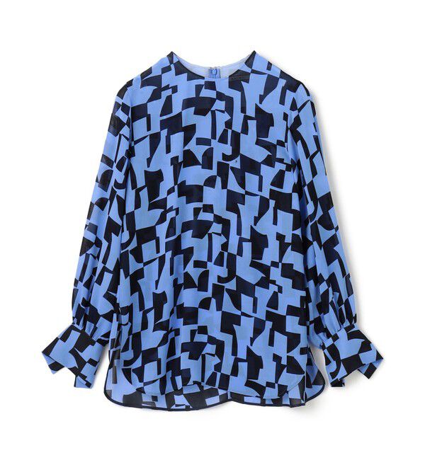 BEIGE,「LUCIE / ノーカラーブラウス」|シャツ・ブラウス|