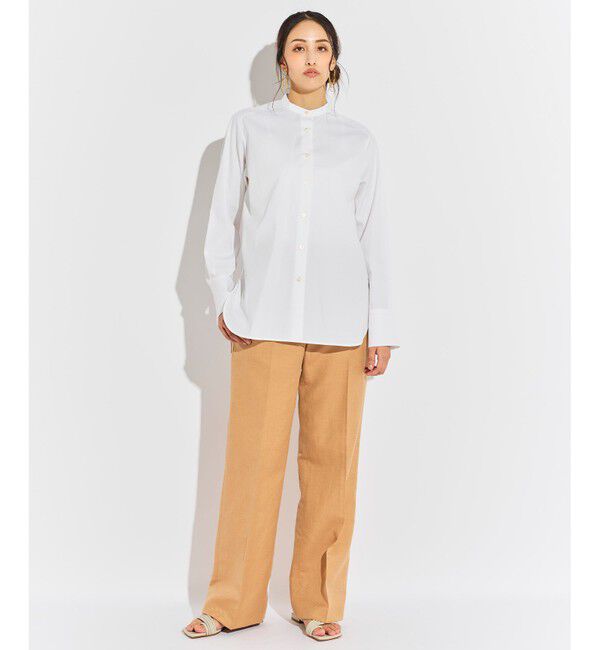 BEIGE,「ALBERT / バンドカラーシャツ」|シャツ・ブラウス|