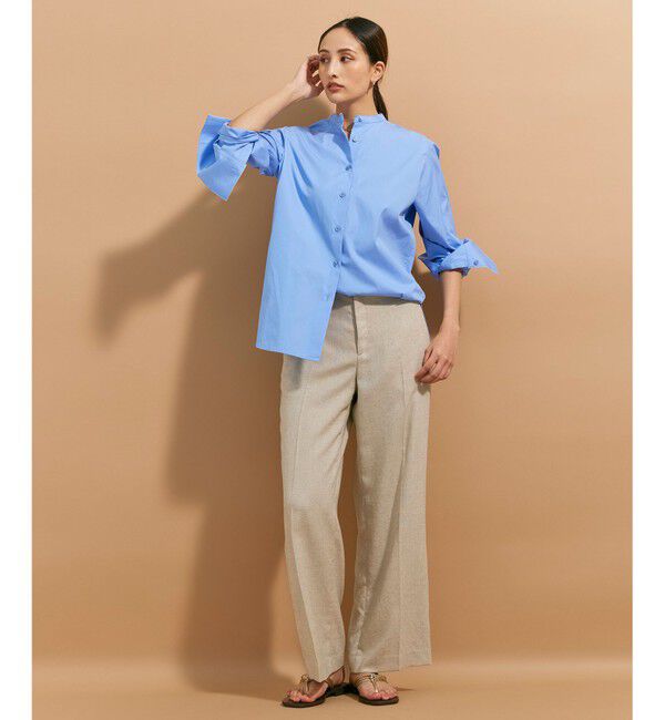 BEIGE,「ALBERT / バンドカラーシャツ」|シャツ・ブラウス|