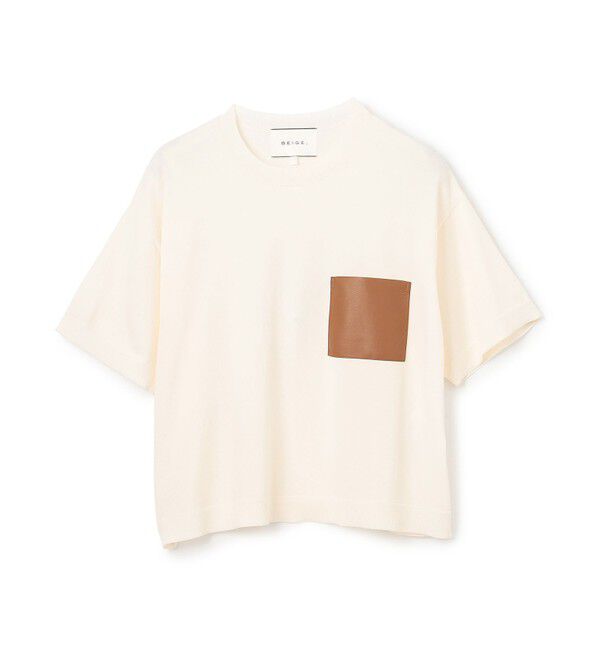 BEIGE,「【上代変更 WEBOFF本部移送済み】 NADIA / ニットTシャツ」|ニット・セーター|