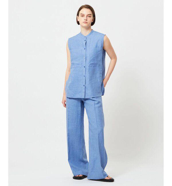 BEIGE,「BASILE / バンドカラーシャツ」|シャツ・ブラウス|