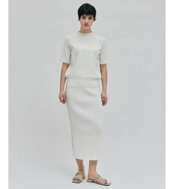 BEIGE,「【洗える】LAURA / Iラインリブスカート」|スカート|