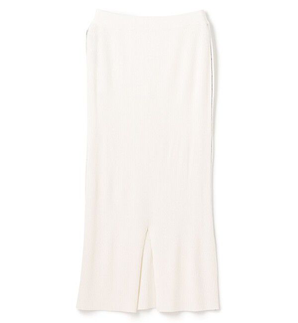 BEIGE,「【洗える】LAURA / Iラインリブスカート」|スカート|