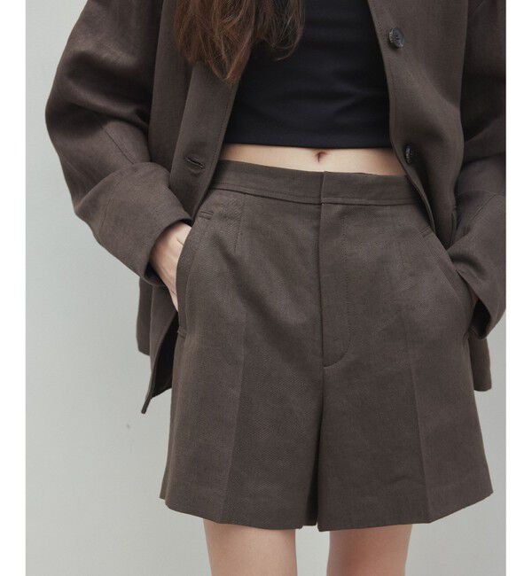 BEIGE,「【CLASSY. 4月号掲載】CRINUM / リネンショートパンツ」|その他|