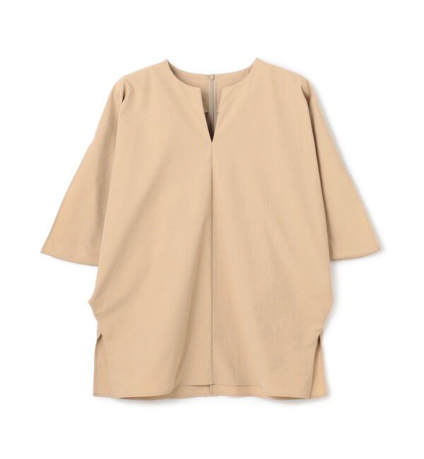 BEIGE,「【接触冷感/UVカット/洗える・BAILA 8.9月合併号掲載】YANN / Vスリットプルオーバーブラウス」|シャツ・ブラウス|
