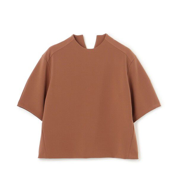 BEIGE,「【洗える】ALTHEA / ダンボールジャージーバックスリットブラウス」|シャツ・ブラウス|