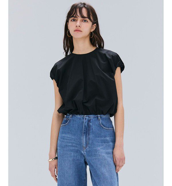 BEIGE,「【洗える/セットアップ対応】SPIGA / バルーンスリーブブラウス」|シャツ・ブラウス|Black