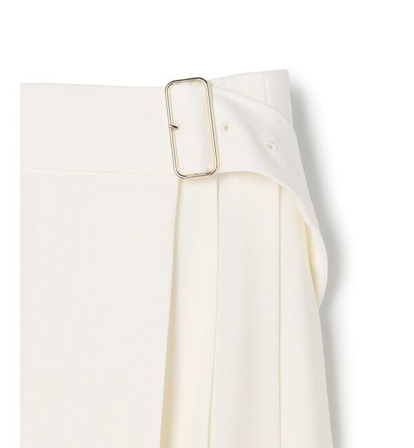 BEIGE,「【セットアップ対応・洗える・BAILA 11月号掲載】ZEPHYR / ウールライクアシンメトリープリーツスカート」|スカート|