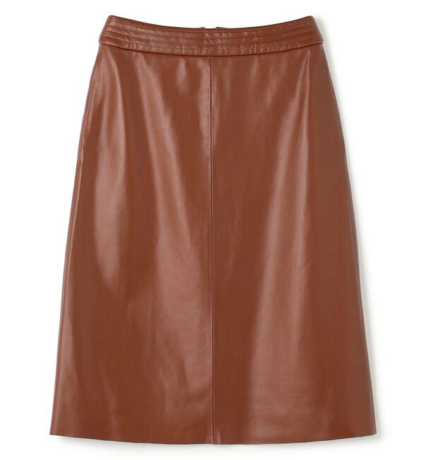 BEIGE,「【Precious 9月号掲載】CLYDE / ステッチベルトラムレザースカート」|スカート|