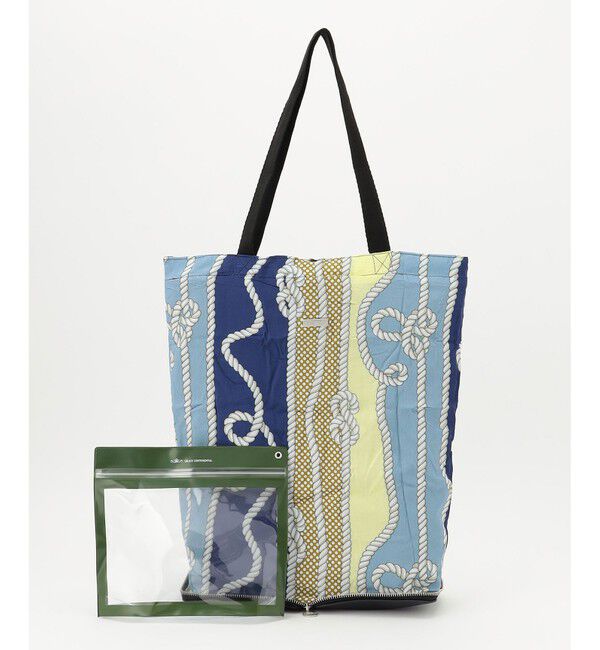 GRACE CONTINENTAL「Fabricトートバッグ」|エコバッグ|ブルー