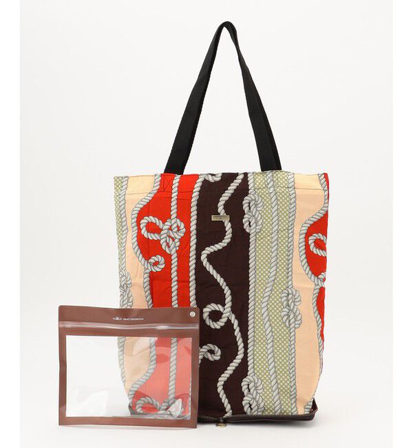 GRACE CONTINENTAL「Fabricトートバッグ」|エコバッグ|ブラウン