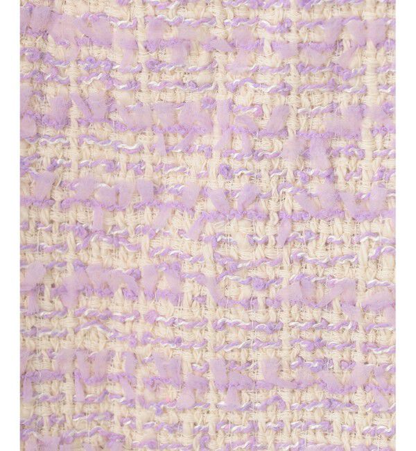  「ツイードフリンジジャケット」|ノーカラージャケット|