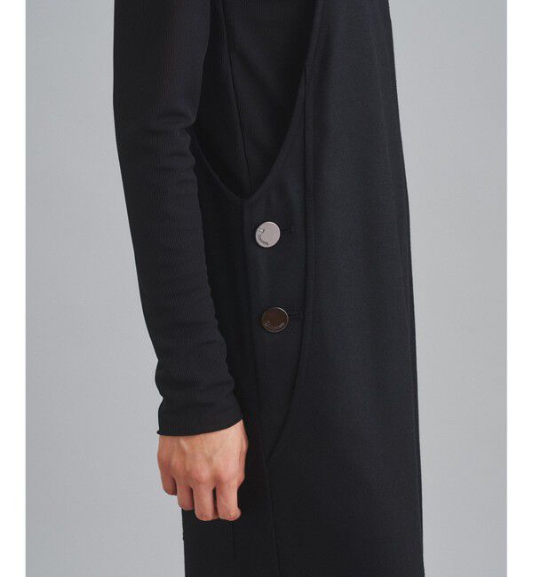  「サイドボタンサロペット」|オールインワン|