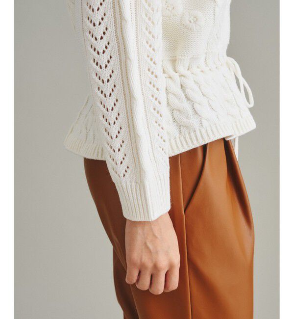  「フローラル刺繍トップ」|ニット・セーター|