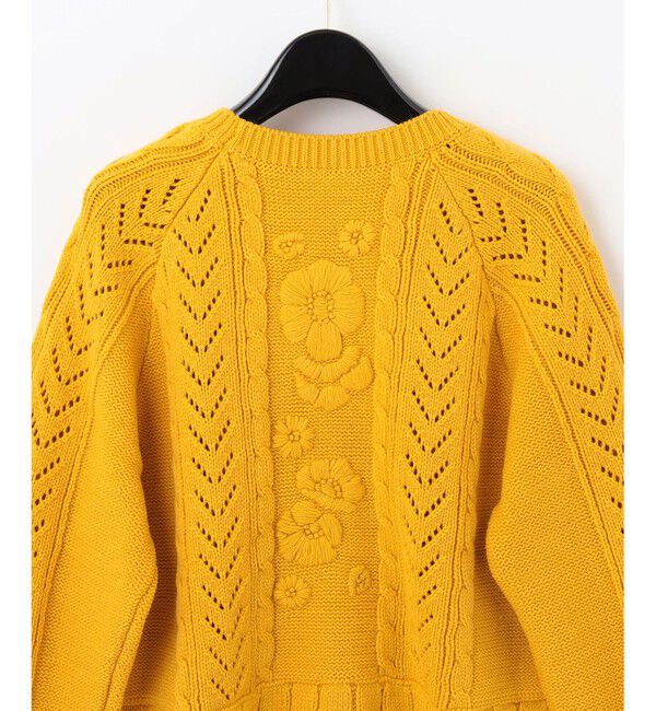  「フローラル刺繍トップ」|ニット・セーター|