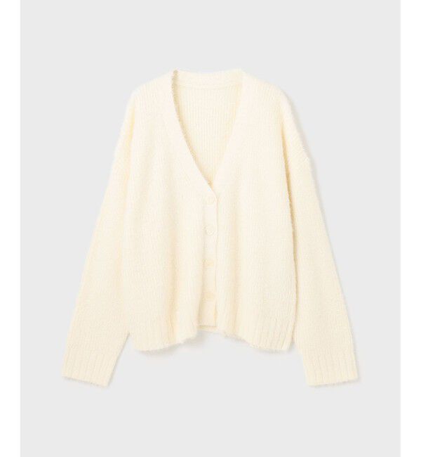 GRACE CONTINENTAL「フェザールーズニットカーディガン」|カーディガン|