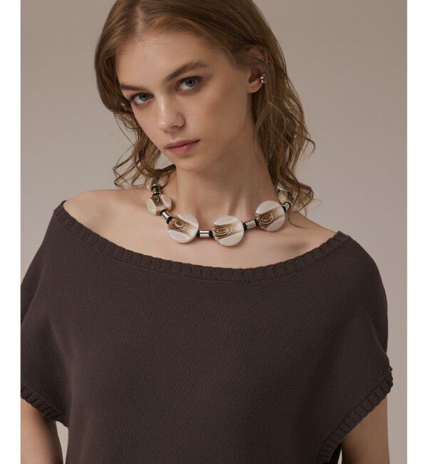 Diagram「フリンジイレヘムニットトップ」|ニット・セーター|