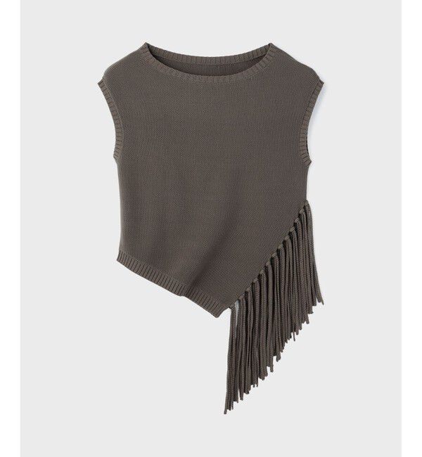Diagram「フリンジイレヘムニットトップ」|ニット・セーター|