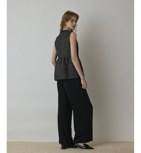 GRACE CONTINENTAL「ツイードペプラムベスト」|ベスト・ジレ|