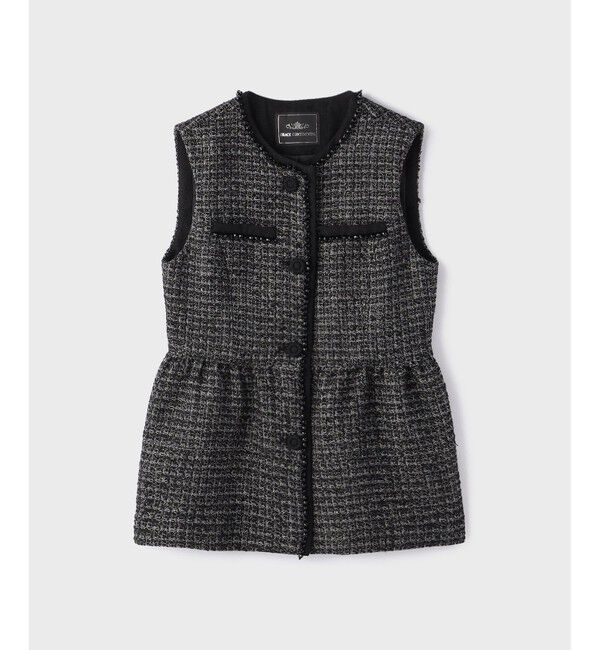 GRACE CONTINENTAL「ツイードペプラムベスト」|ベスト・ジレ|