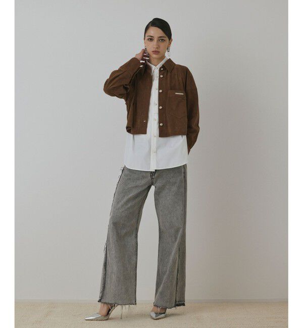 Diagram「フェイクスウェードブラウス」|シャツ・ブラウス|ブラウン