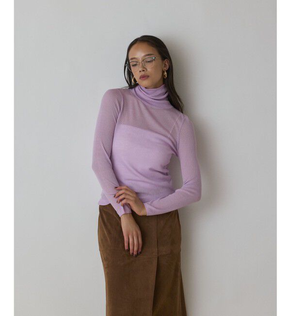 Diagram「シアーリブニットトップ」|その他|ピンク