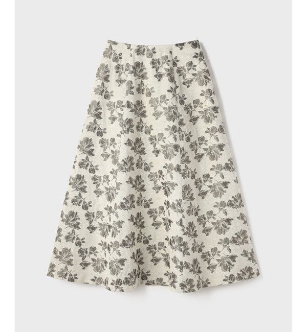 GRACE CONTINENTAL「ラメフラワージャガードフレアスカート」|スカート|