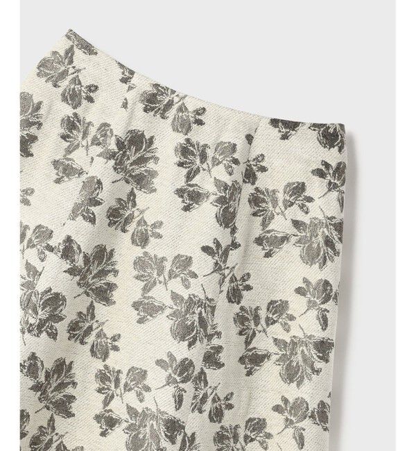 GRACE CONTINENTAL「ラメフラワージャガードフレアスカート」|スカート|